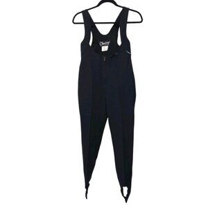 Obermeyer Wool / Nylon / Fitted One Piece Black Jumpsuit Stirrup Leg Women's 4S